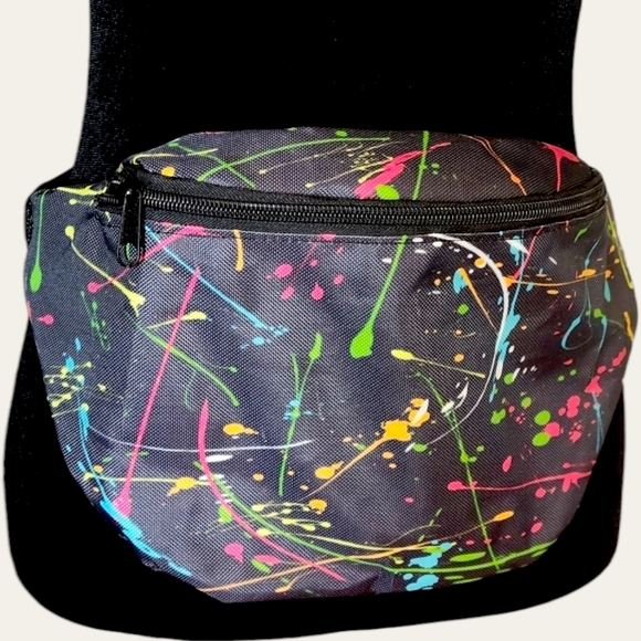 🎨90s Paint Splatter Fanny - Picture 2 of 8